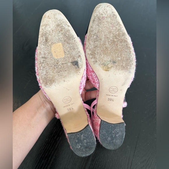 Chanel Tweed Slingback Coco Heel CC - Picture 6 of 6